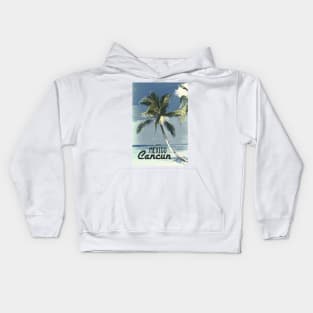 Cancun Mexico ✪ Vintage style poster Kids Hoodie